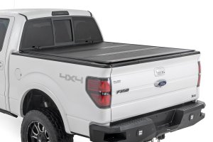 Ford F-150 Hard Low Profile Bed Cover - Rough Country - Tri-Fold - '04-'14